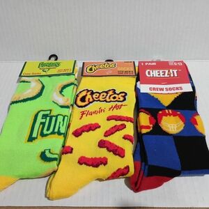 Flamin' Hot Yellow Crew Socks